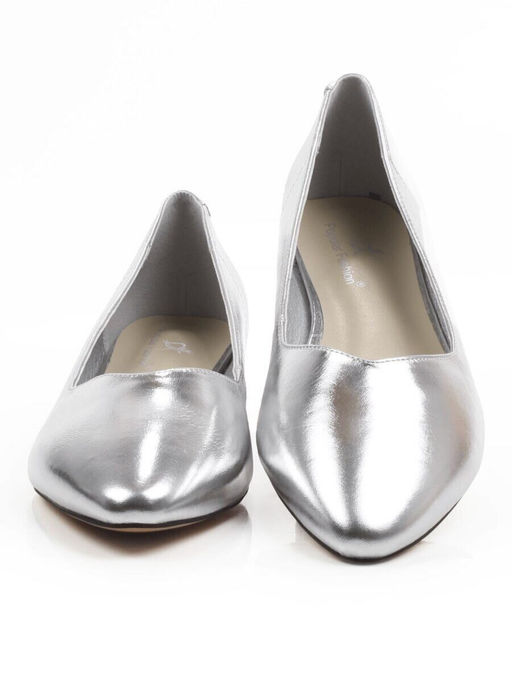 06-728-2MT GREY/SILVER Туфли женские (натуральная кожа)