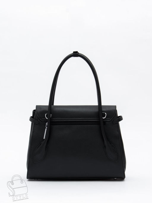 Сумка женская кожаная 2424Y black Polina&Eiterou
