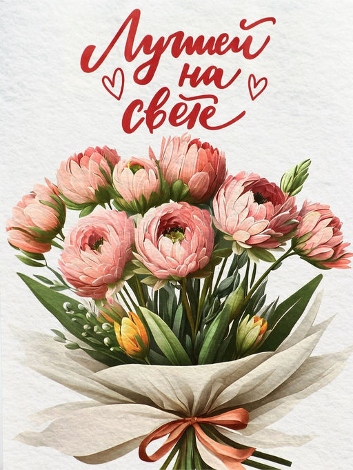 Цена за 3 шт. Пакет подарочный крафт Лучшей на свете 18?8?25 См