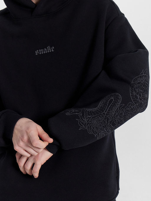 Худи мужское черное - Mark formelle фото 6