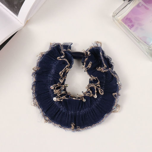 Цена за 6 шт. Резинка для волос «Мэдиссон», блеск, 7 см, МИКС