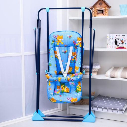 Качели детские напольные «Ветерок-Люкс», синий, МИКС