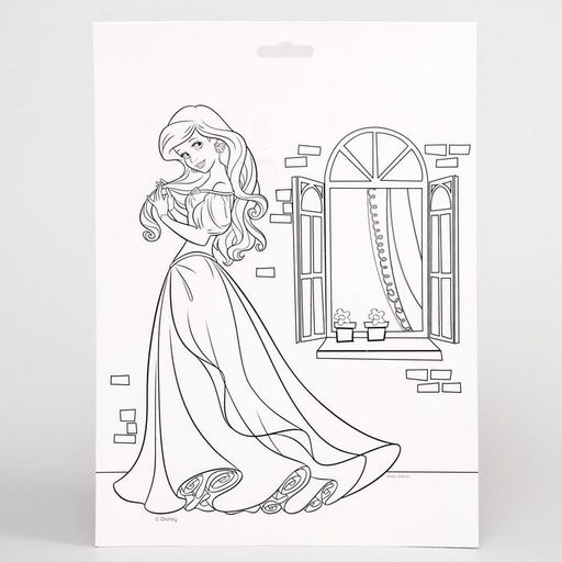 Набор для творчества: фреска песком с блёстками (9 цветов), Русалочка Ариэль, Принцессы - Disney фото 3