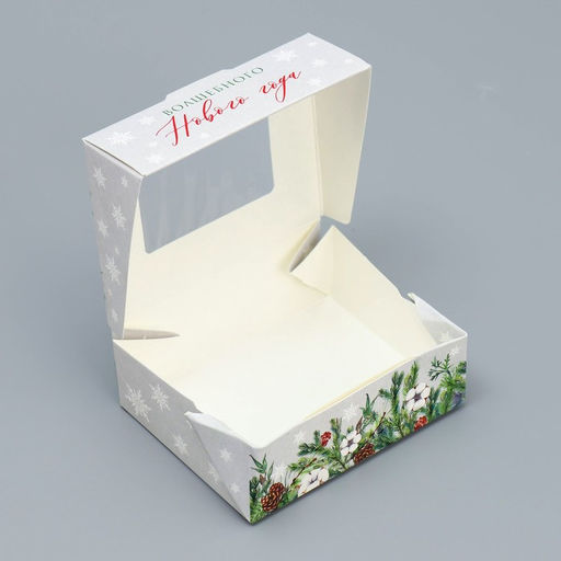 Цена за 5 шт. Коробка складная новогодняя «Волшебного года», 10×8×3.5 см