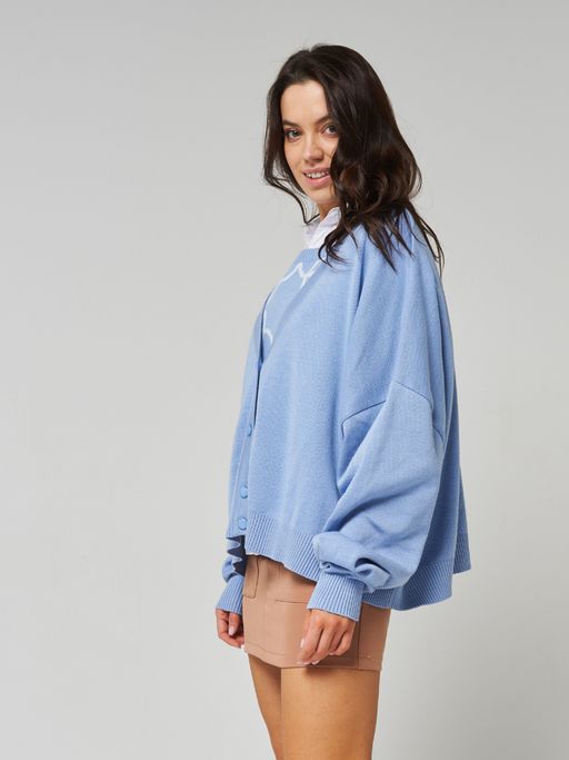 Кардиган женский 7222-14074. 392665 королевский голубой