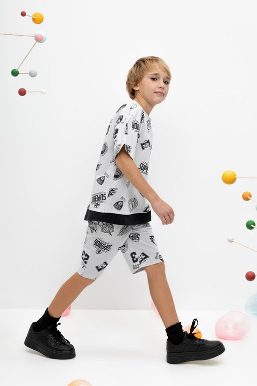 КР 400641/светло-серый,свобода движения к446 шорты для мал - Crockid фото 3