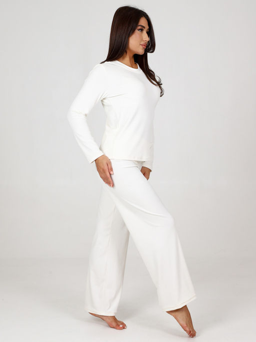 454 Пижама женская брюки (Молочный) - А-дина фото 3