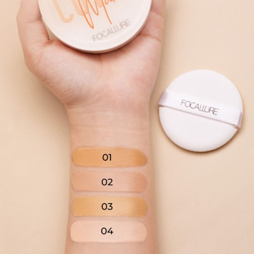 FOCALLURE Тональный крем кушон Longlasting Cushion Foundation тон 02 натуральный бежевый, 12 г  фото 7