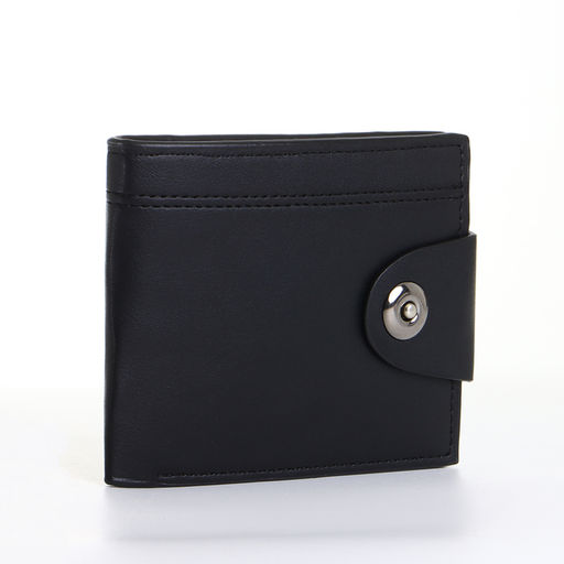 Портмоне мужское на магните, чёрное