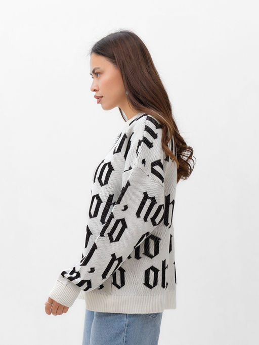 Джемпер женский MIST Knitwear, размер 44-46, белый