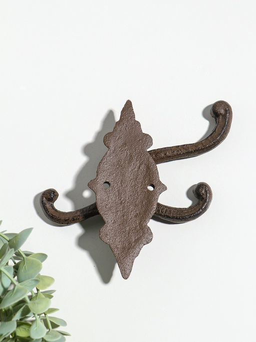 Крючки декоративные чугун развижные "Вензель" 14х14,5х2 см