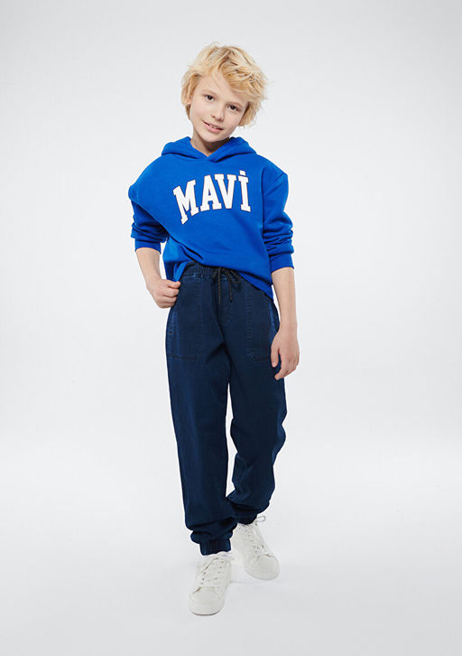 Jon Sporty Murekkep Mavisi Jean Pantolon