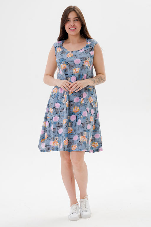 Платье женское из кулирки Кэтрин астра - Амадэль фото 16