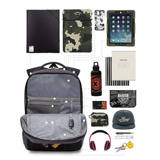 RB-156-2 Рюкзак школьный - Grizzly фото 33