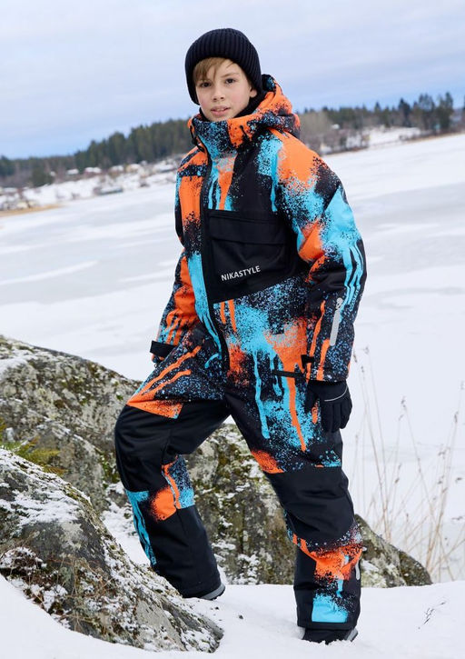 Комбинезон 8з1525 оранж/черный