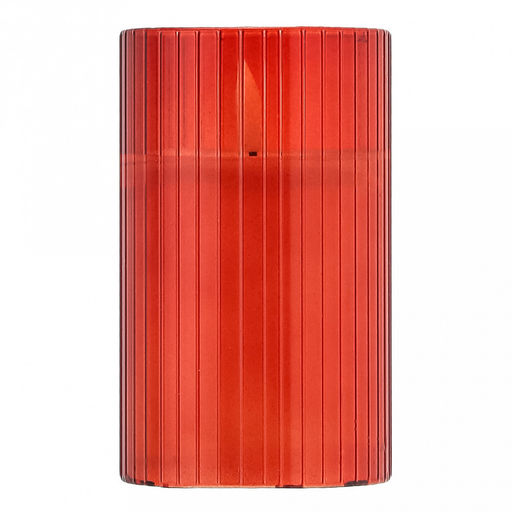 Свеча в цветной колбе, восковая, светодиодная на батарейках д7,5см h12,6см, свет теплый, с мерцанием, колба стекло, цвет терракотовый, питание от 2-х батареек АА (в комплект не входят), в коробке (Китай)