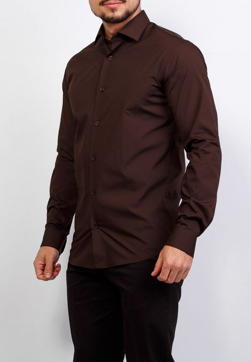Сорочка мужская длинный рукав GREG 540/139/BR/Z