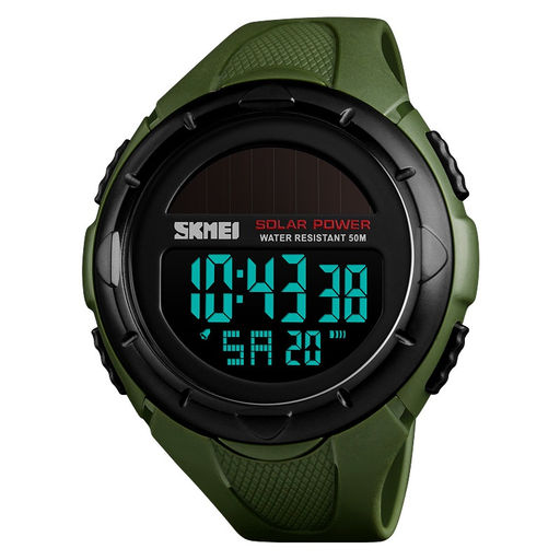 Мужские наручные часы Skmei 1405army-green Солнечная батарея