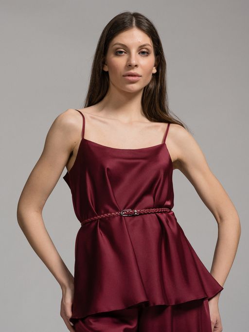 Топ широкий из атласа - Tantino фото 9