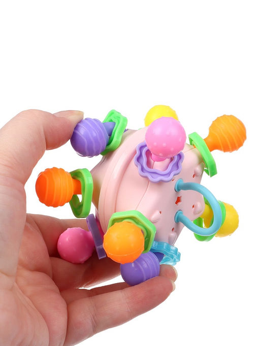 Развивающая сенсорная игрушка «Тянучка», с погремушкой