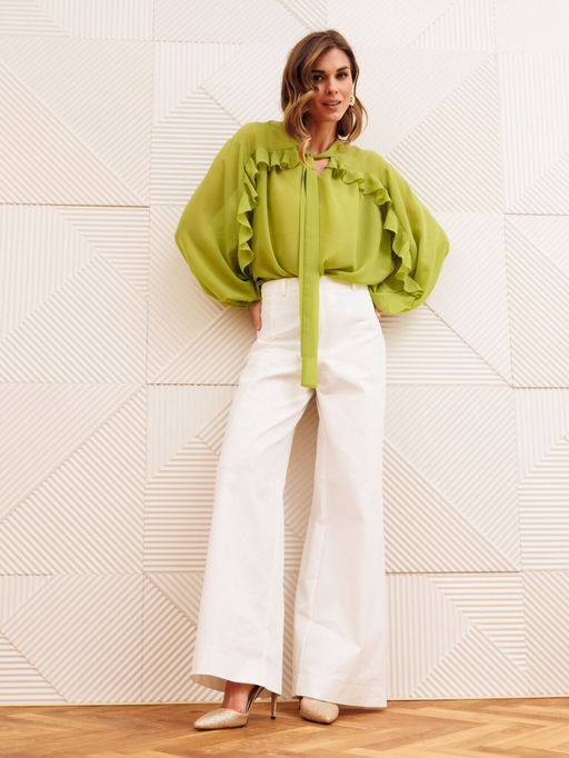 Джинсы Gizart 35377 молочный фото 2