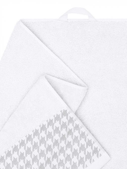 Полотенце для тела 70x130 белый махровая ткань