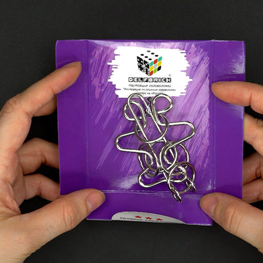 DELFBRICK DLM-46 Головоломка металлическая 1 шт Самолет 7 элемент