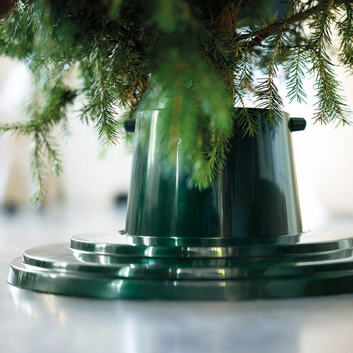 Подставка-универсал для новогодней елки Финская макс. высота дерева 1,8м, размер ствола 3-9см, чаша для воды 1,2л, диаметр 39см, высота 15,7см, вес 0,6 кг, пластик, крепеж металл, цвет зеленый (Китай) - Домашняя мода фото 3