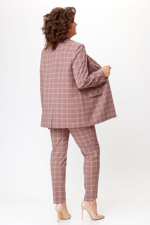 Костюм Bonna Image 928 бежевый клетка фото 3