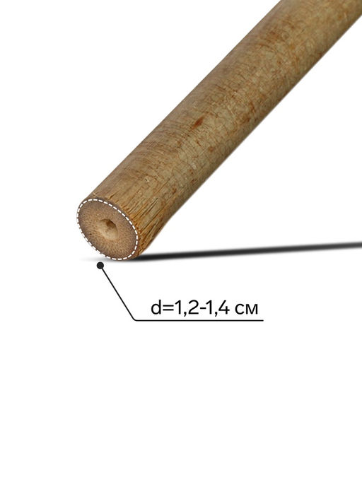 Цена за 10 шт. Колышек для подвязки растений, h=150 см, d=1.2-1.4 см, бамбук, Greengo  фото 2