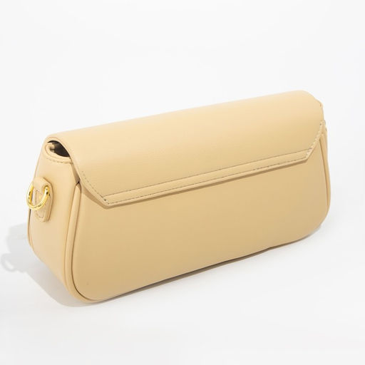 Сумка-мессенджер на застёжке, длинный ремень, цвет тёмно-бежевый - Simaland фото 2