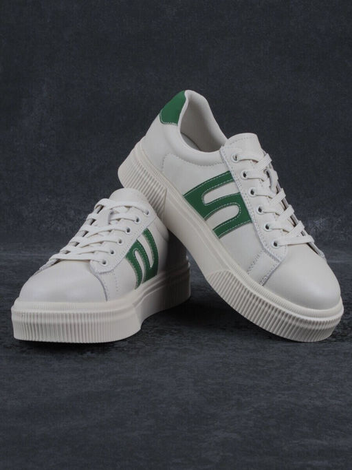 03-YC380-2 BEIGE Кроссовки женские (натуральная кожа)