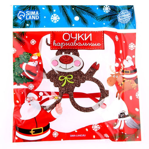 Карнавальные очки Олень - Simaland фото 5