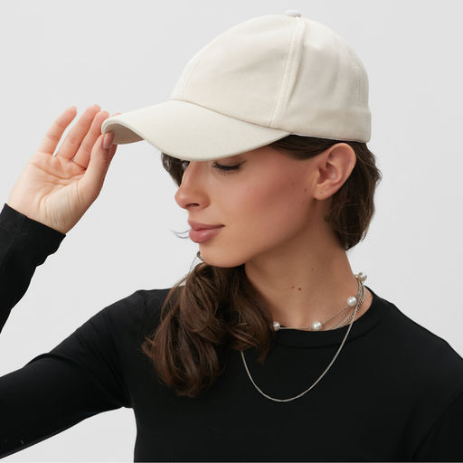 Кепка женская MINAKU, бежевая, размер 56-58, люрекс