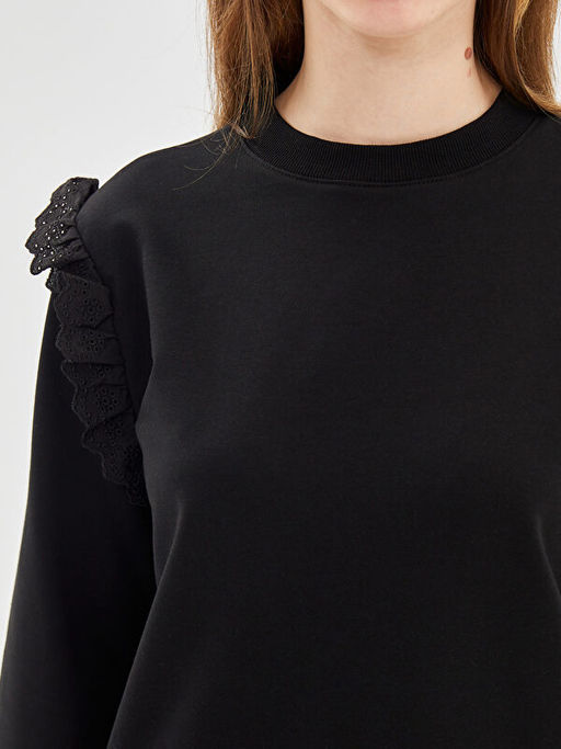 Bisiklet Yaka Kad?n Sweatshirt Tunik