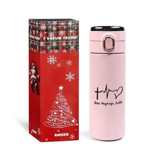 Термос Пульс, 400 мл, с датчиком температуры