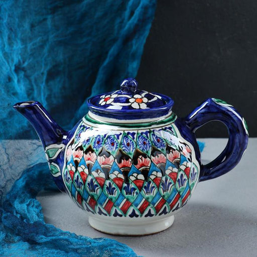 Чайник заварочный Риштанская Керамика «Узоры», 1 л, МИКС