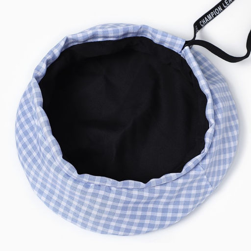 Берет в клетку, цвет голубой, р-р 56см - Overhat фото 5