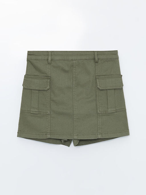 Beli Lastikli K?z ?ocuk Kargo ?ort Etek