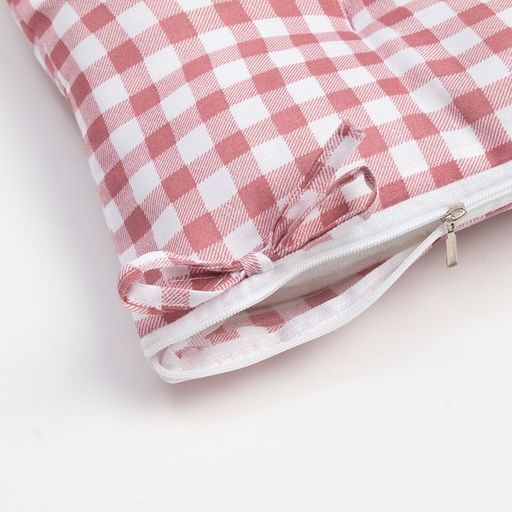 Сидушка на стул Этель Клетка 40х40 см, цв. розовый, 100% полиэстер  фото 4