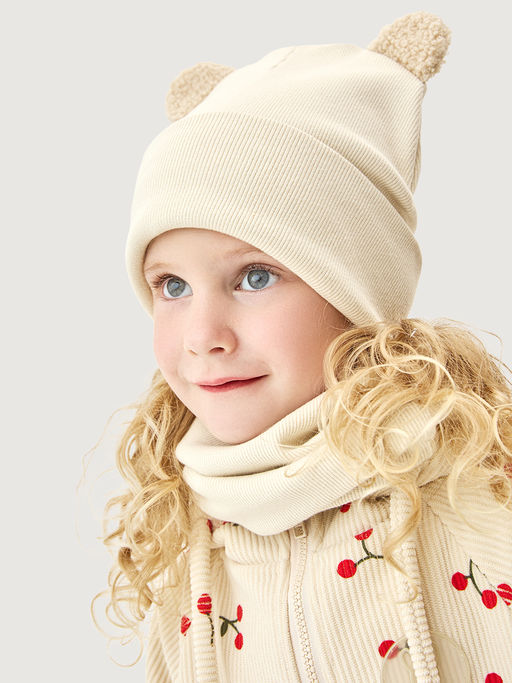 Комплект шапка и снуд 12л22626 кешью