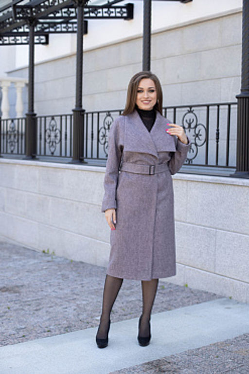 Пальто женское демисезонное 22580 (розовый) - Kankan фото 7