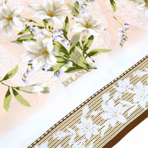 "Япония-2012" Полотенце махровое 70х140см, плотность 300гр/м2, 100% хлопок, "Ландыш", бежевый, Bolangde (Китай)