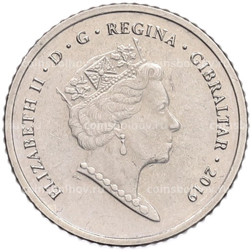 Монета 5 пенсов 2019 года Гибралтар Островные игры