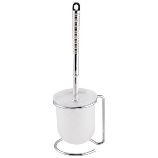 Туалетная щетка B1074 (хром.металл, пластик, на подставке) 312072 - Скрап фото 2