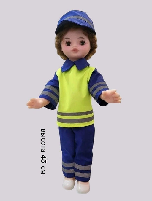 Мир Кукол. Кукла арт.ЛЕН45-29 "Инспектор ДПС Вероника" в пакете, 45 см