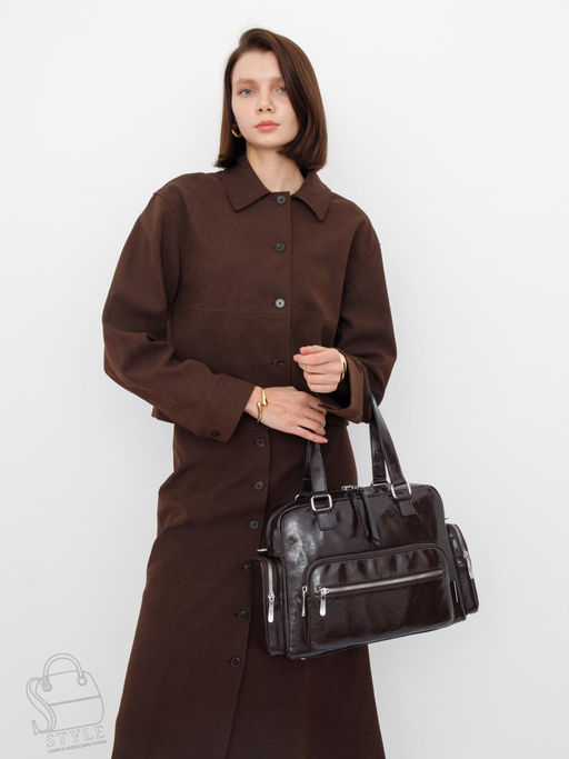 Сумка женская 5602S d.gray Velina Fabbiano-Safenta в Новосибирске