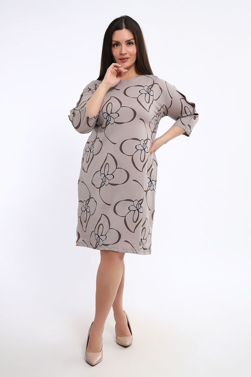 Платье Натали из хлопка мультиколор  фото 4