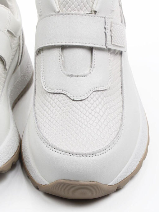 03-A238-2 WHITE Кроссовки женские (натуральная кожа)