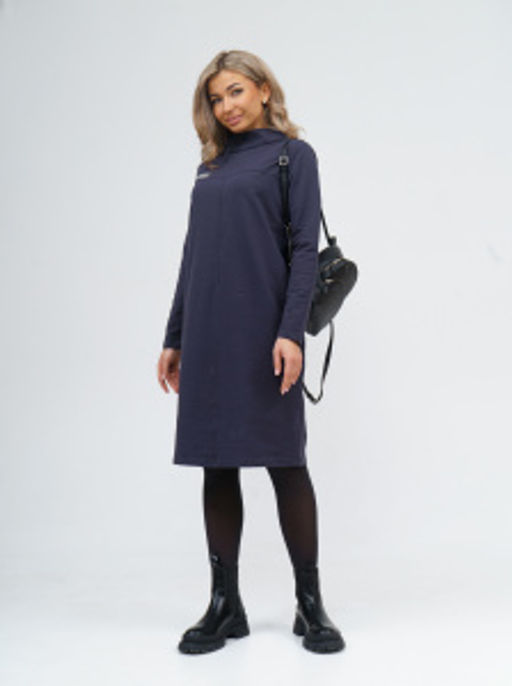 854 Платье "Серый"